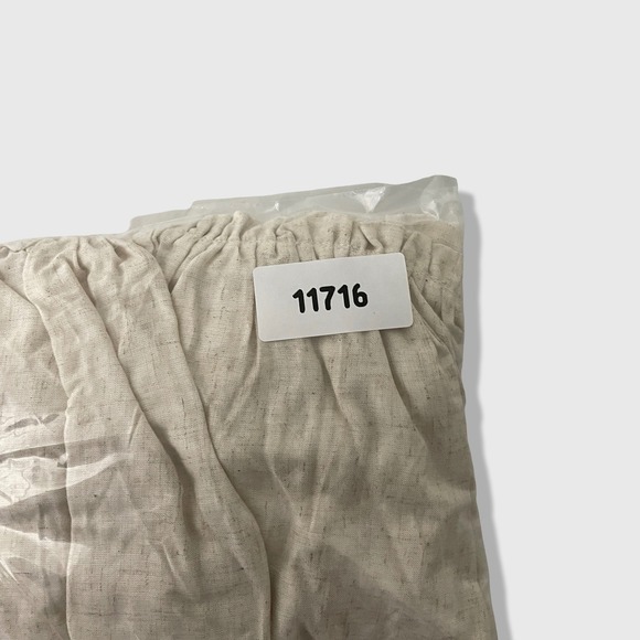 Very J Midi Dress Women Medium Beige Cottagecore Boho Smocked Tiered Lace Trim - Picture 8 of 8